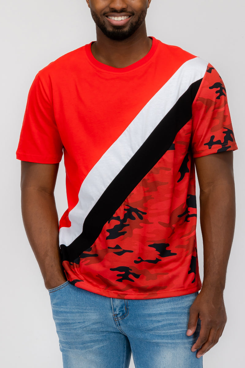 Slade Camo Color Block T-Shirt – Regular Fit