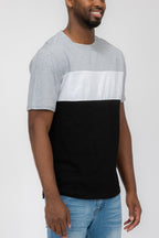 Justin Color Block Tee | 100% Cotton Vacation Shirt