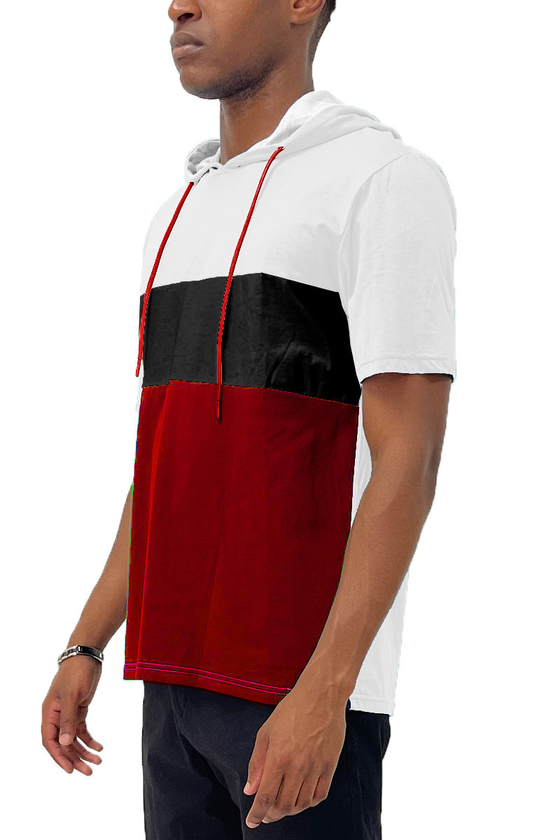 Hooded Cotton Tee with Drawstring – Regular Fit