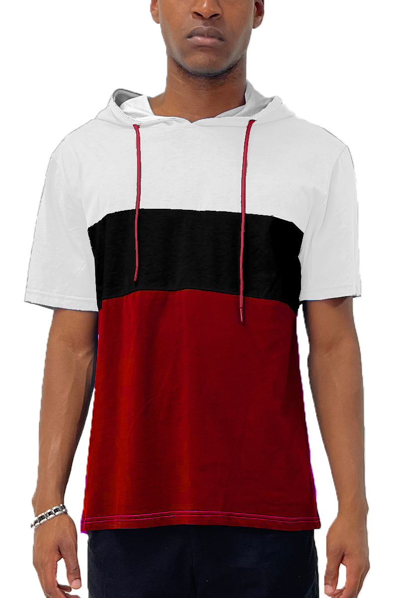 Hooded Cotton Tee with Drawstring – Regular Fit