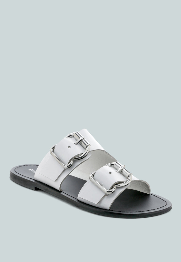 Kelly Flat Sandal With Buckle Straps