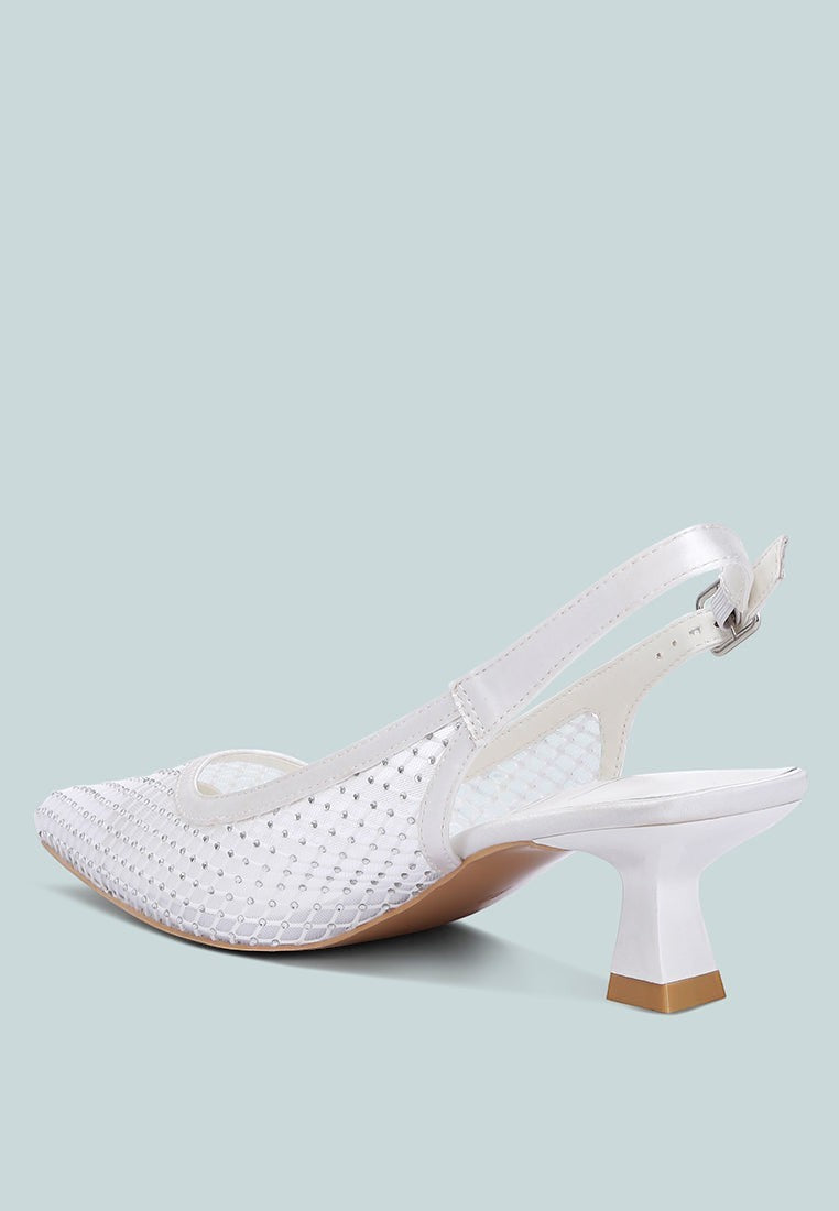 Siev Rhinestone Slingback Mules