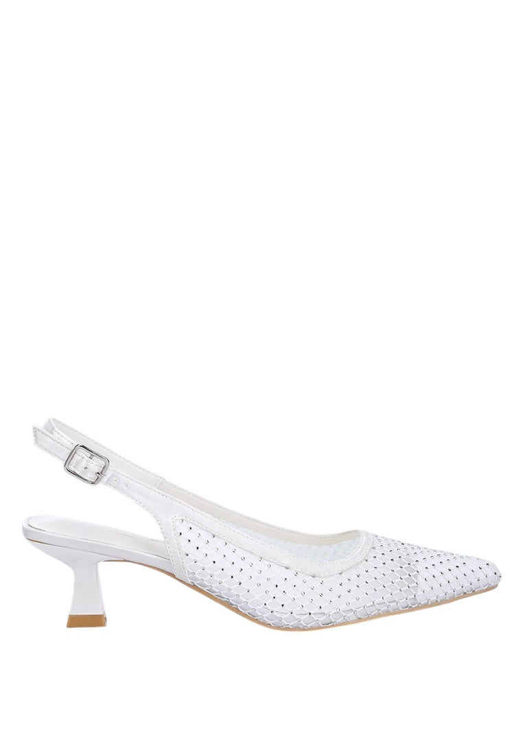 Siev Rhinestone Slingback Mules