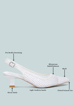 Siev Rhinestone Slingback Mules
