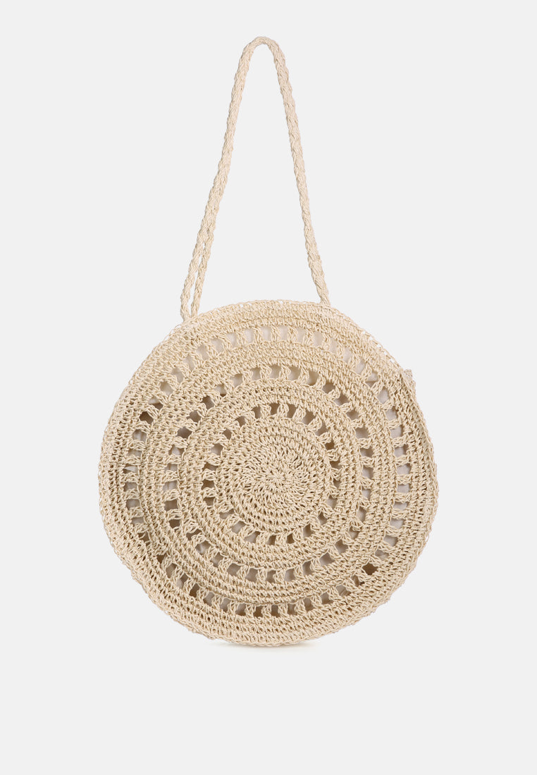 Wild Fiber Handmade Paper Crochet Round Bag