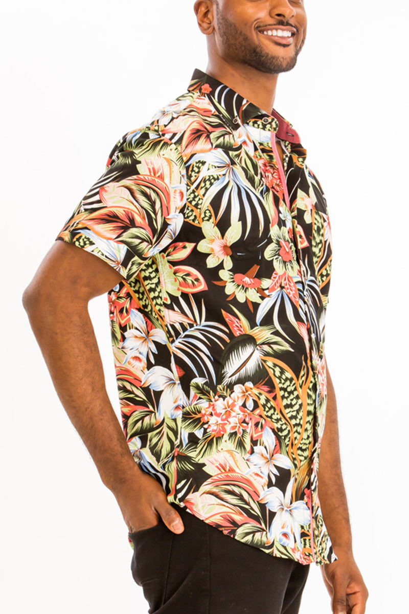 Hawaiian Print Shirt | Vacation-Ready Short Sleeve