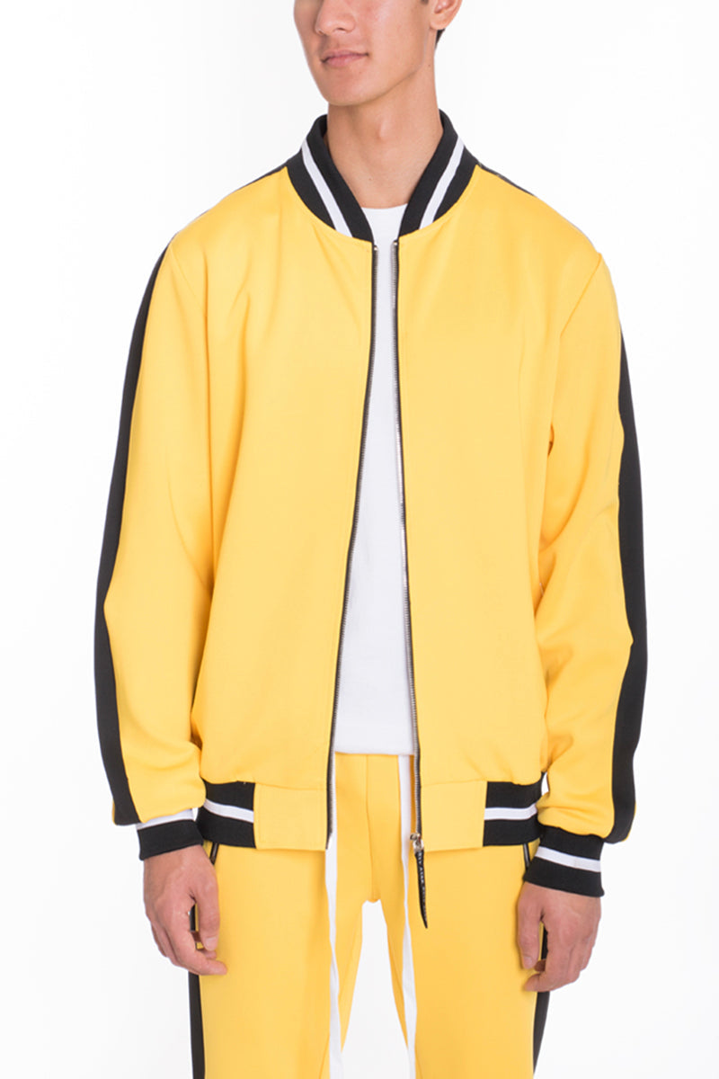 Rally Track Jacket – Heavyweight Full-Zip with Side Stripe