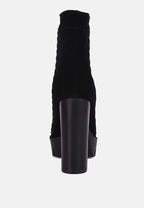 Yoko Fine Suede Quilted Ankle Boots