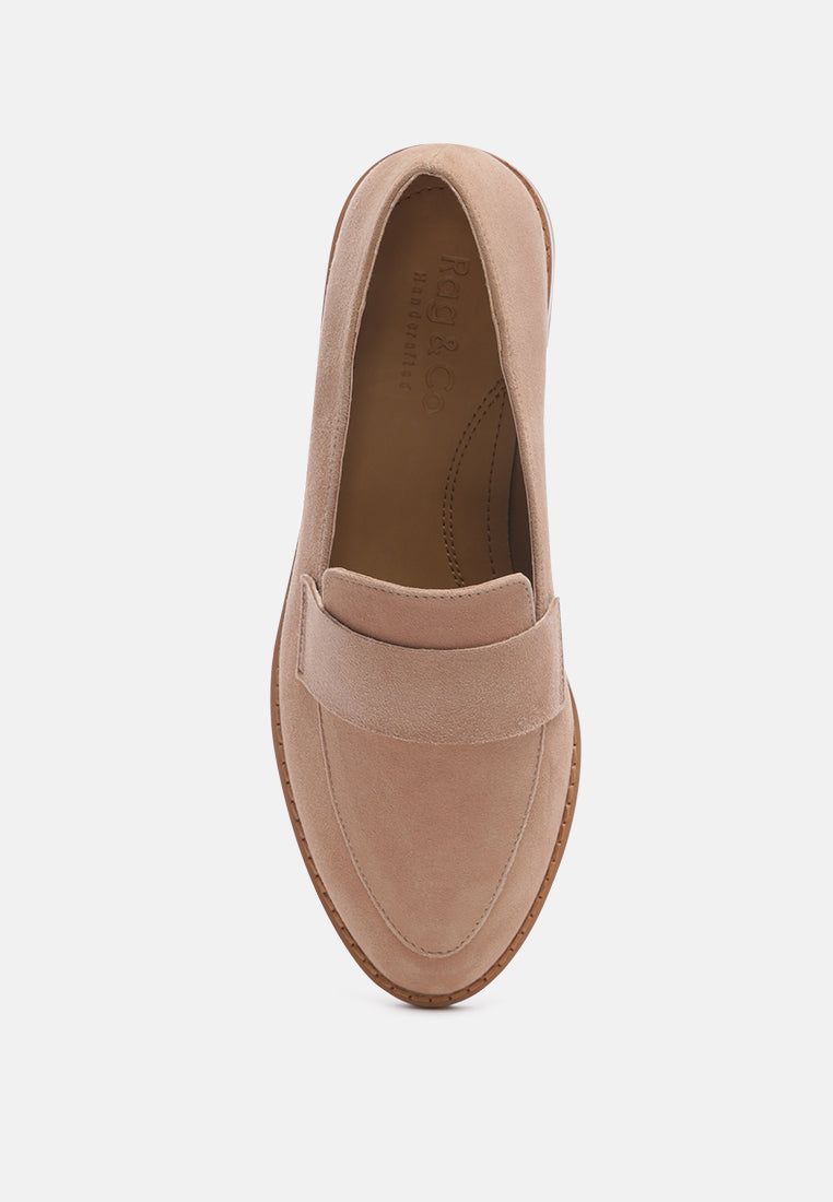 Zofia Suede Penny Loafers