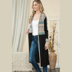 Mixed Tribal Maxi Cardigan Sweater - VacationGrabs