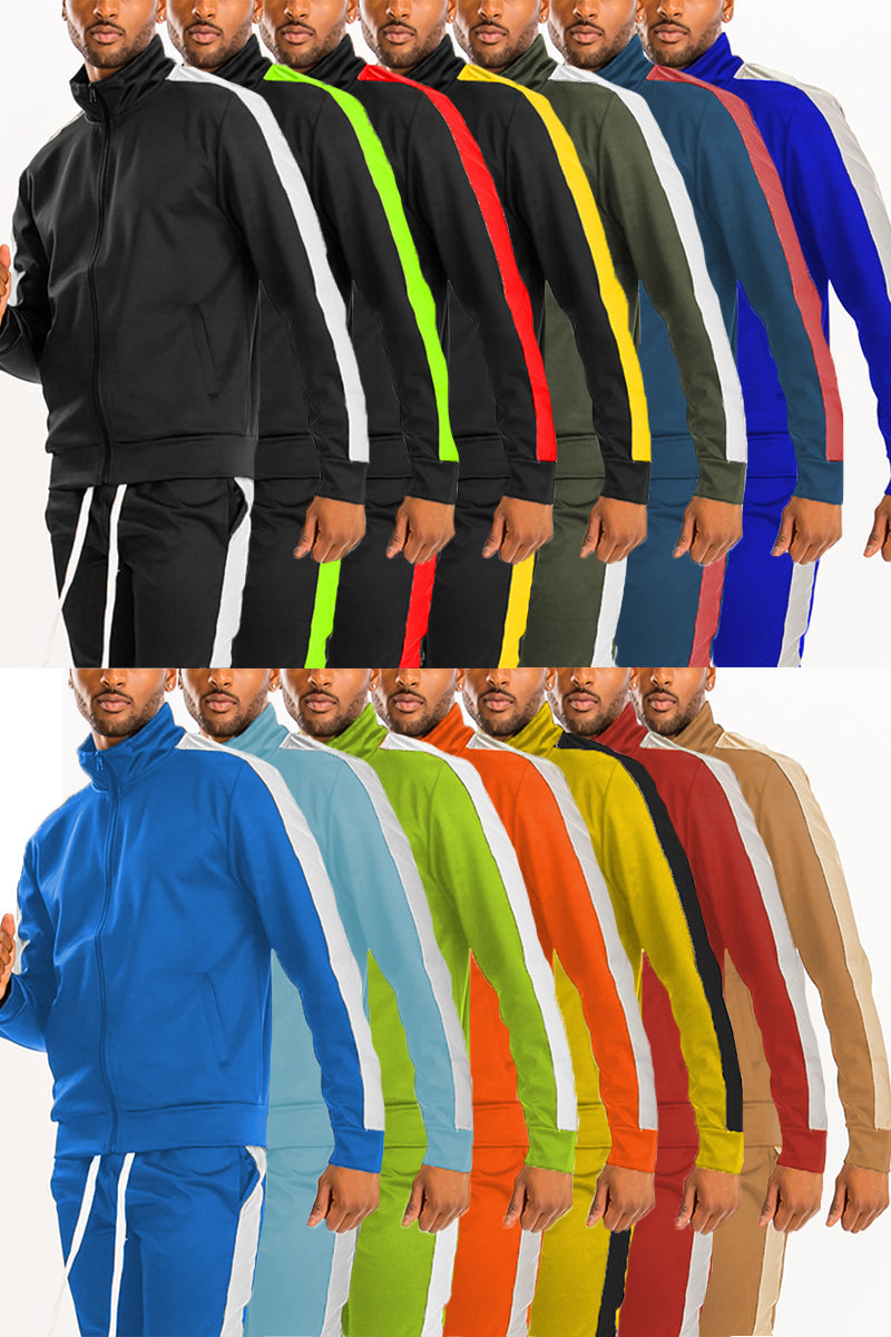 Men's Single Stripe Full-Zip Track Jacket