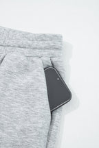 Solid Quarter-Zip Top and Drawstring Pants Set