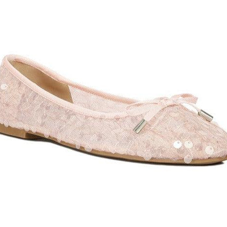 Women's Shoes - Flats Sequin Embellished Sheer Ballet Flats