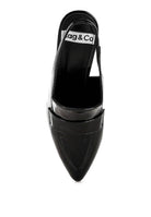 Voisin Slingback Loafer Sandals - VacationGrabs