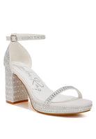 Ronan Rhinestones Embellished Block Sandals - VacationGrabs