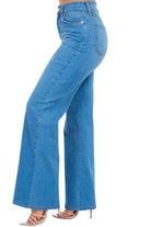 Women's JeansStriped Wide Leg Jeans - VacationGrabs