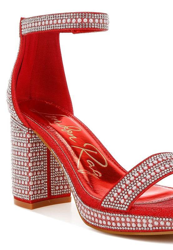 Mejuri Rhinestones And Pearl Embellished Sandals - VacationGrabs