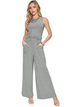 Basic Bae Full Size Ribbed Tank and Wide Leg Pants Set - VacationGrabs