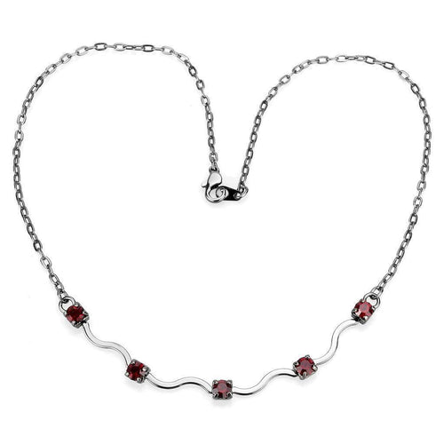 VacationGrabs AAA grade CZ necklace with elegant design and sparkling stones on a silver chain