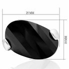 Stylish black AAA grade jewelry ring for women featuring a sleek design and adjustable fit