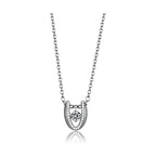 Stylish necklace featuring an AAA grade silver pendant for women, perfect for any occasion