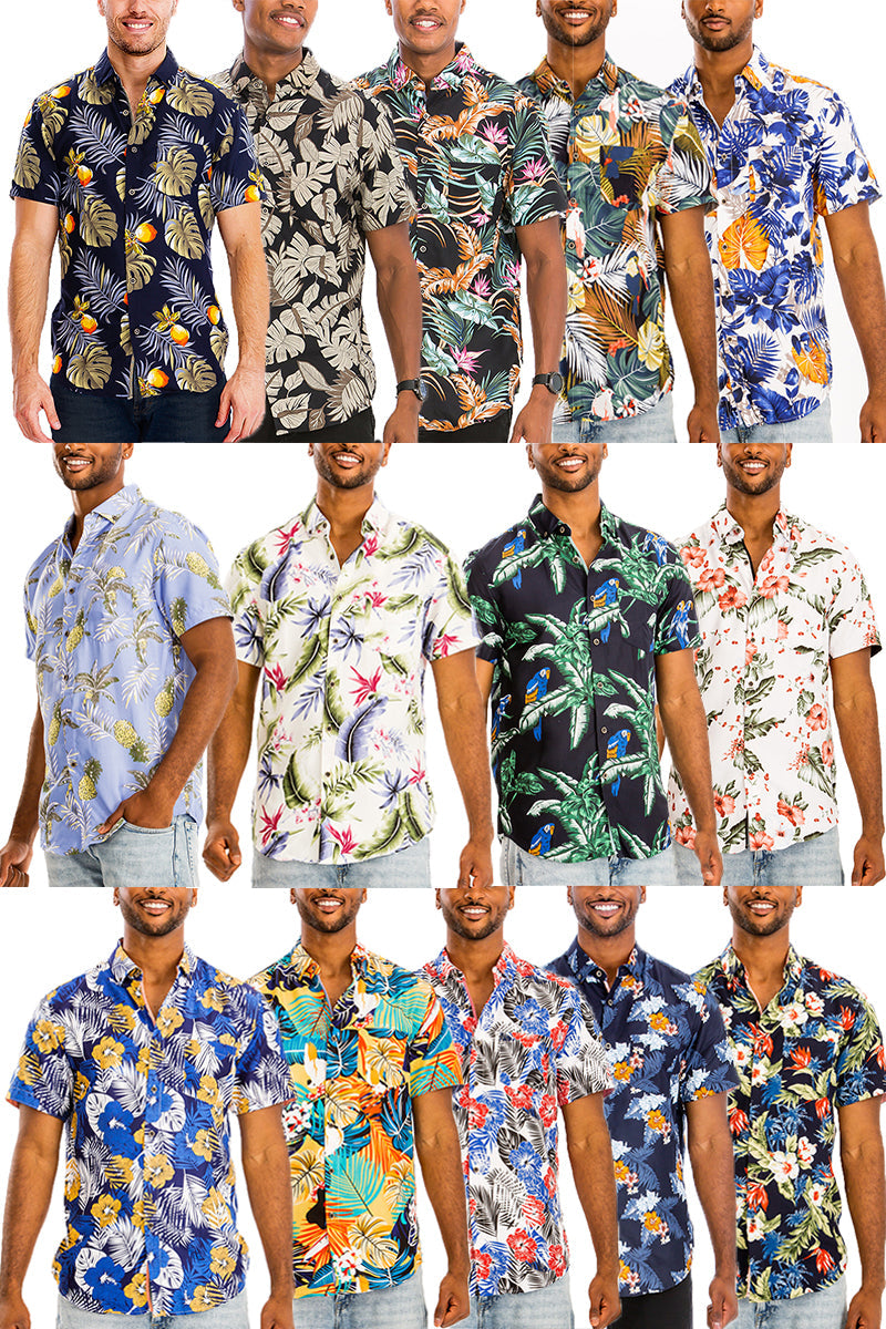 Hawaiian Print Shirt – Short Sleeve Vacation Shirt