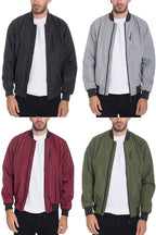 Dimple Bomber Jacket – Regular Fit with Zip Pockets