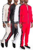 Diamond Tape Track Set – Slim Fit Jogger & Jacket Set