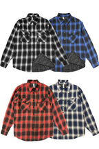 Quilted Flannel Shirt Jacket with Chest Pockets
