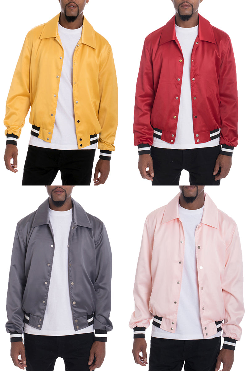 Luxe Satin Bomber Jacket
