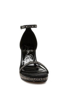 Ronan Rhinestones Embellished Block Sandals - VacationGrabs