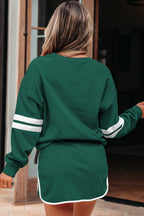 Varsity Stripe Pullover and Mini Skirt Set