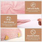 Pink absorbent hair towel wrap for women, soft microfiber material, perfect for drying hair