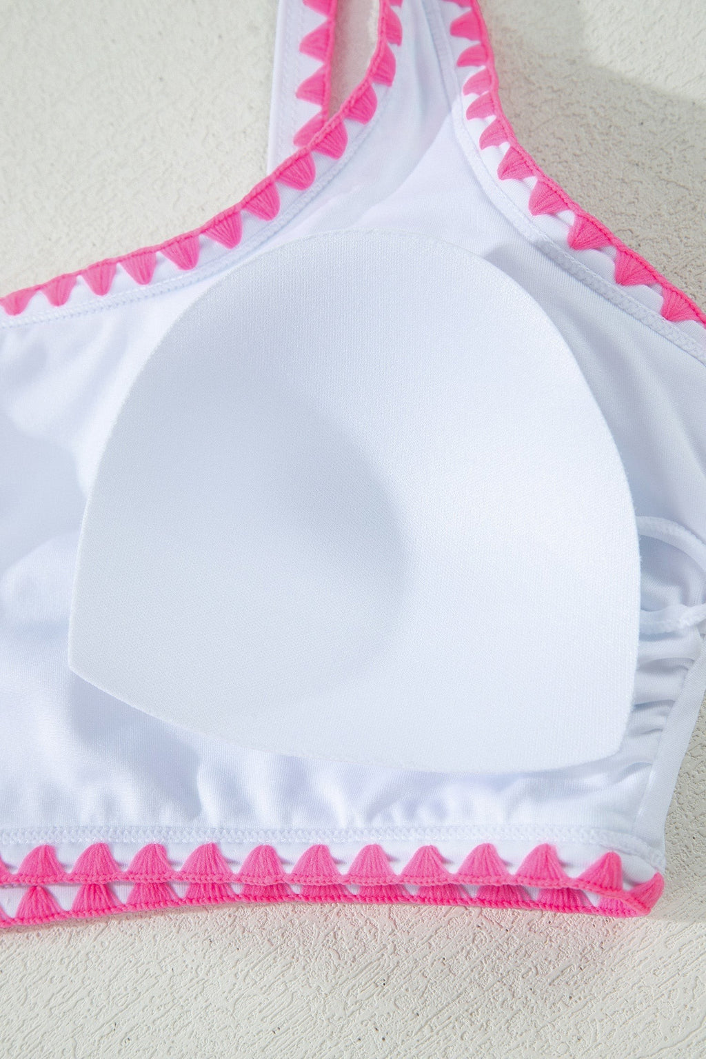Ensemble de bikini taille haute léopard à bordure fantaisie