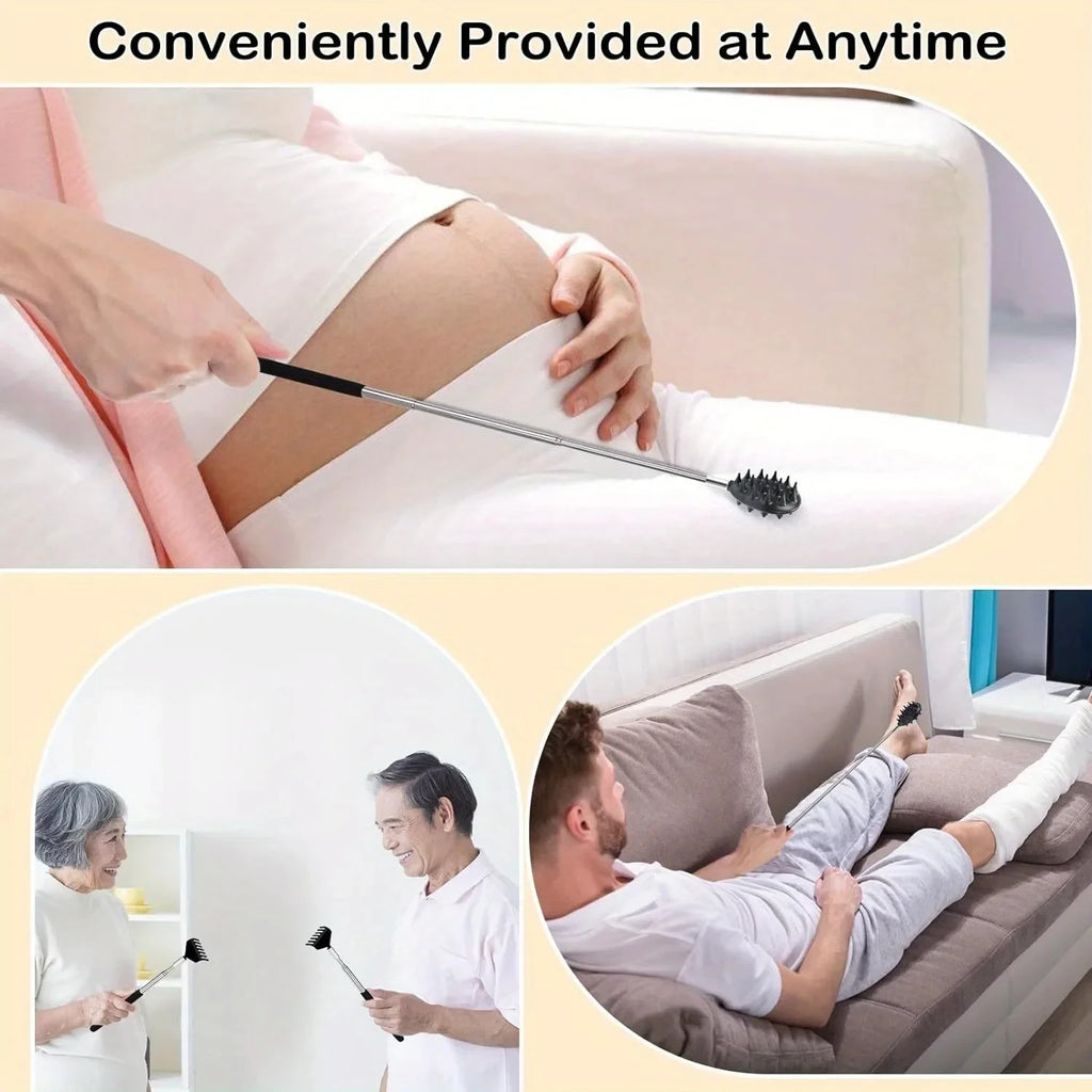 Adjustable back scratcher for men and women, ergonomic design, easy to use