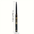 Waterproof black eyeliner pencil for long-lasting, smudge-proof application
