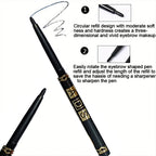 Waterproof black eyeliner pencil for precise eye makeup application