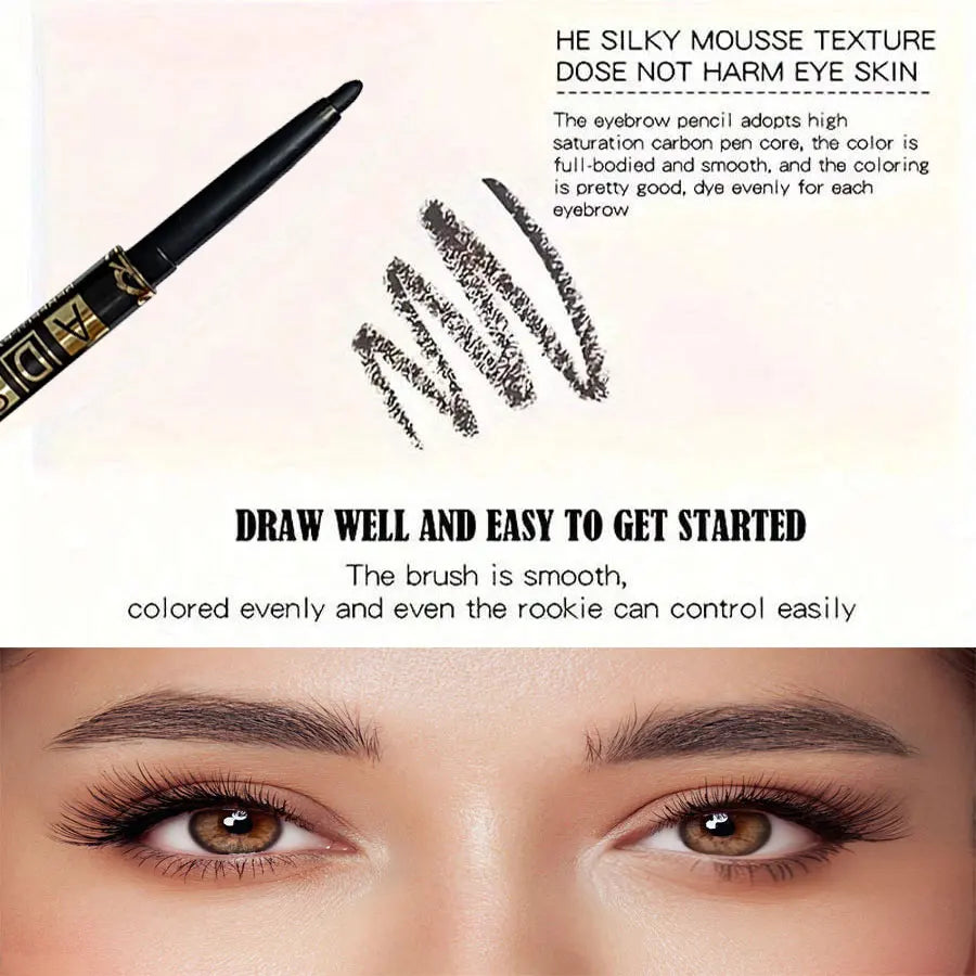 waterproof black eyeliner pencil for precise and smooth application