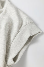 Solid Half Zip Polo Tee and Pants Set