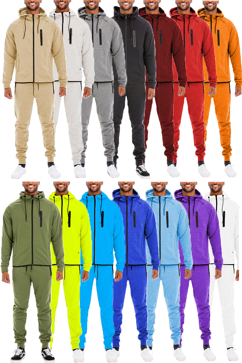Solid Tech Sweat Set with Hoodie & Joggers