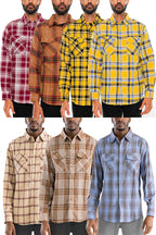 Men's Brushed Flannel Shirt – Cotton Blend