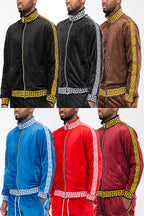 Status Velour Full-Zip Track Jacket