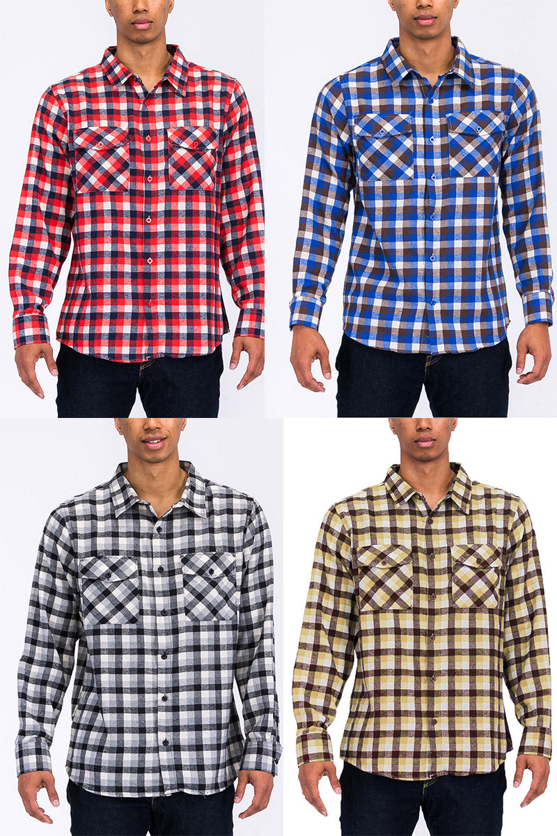 Sampson Men's Plaid Flannel Shirt