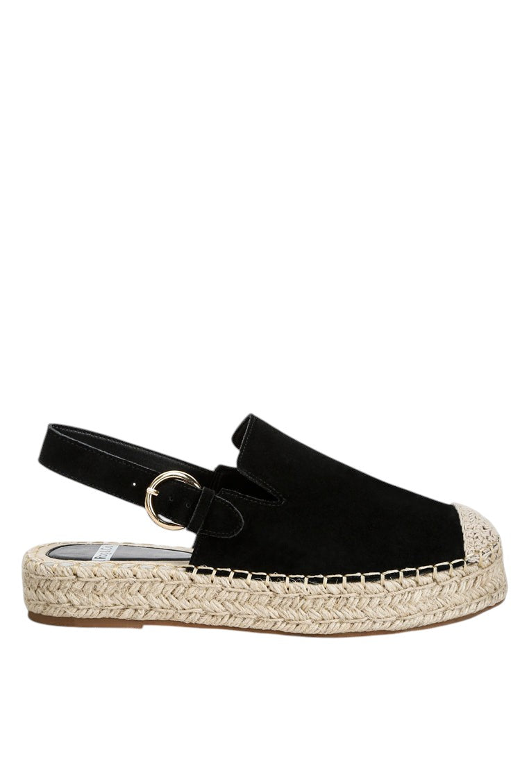 Affie Genuine Suede Slingback Strap Espadrilles