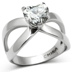 women's heart-shaped silver ring, affordable and vacation quality