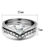 Women's silver heart-shaped ring, affordable and vacation quality