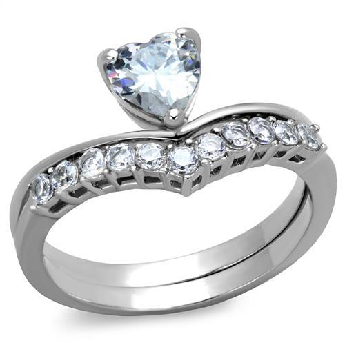 Women's silver heart-shaped ring, affordable and vacation quality