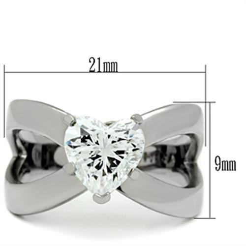 Women's silver heart-shaped ring, affordable and vacation quality.