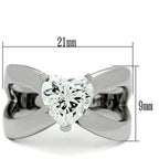 Women's silver heart-shaped ring, affordable and vacation quality.