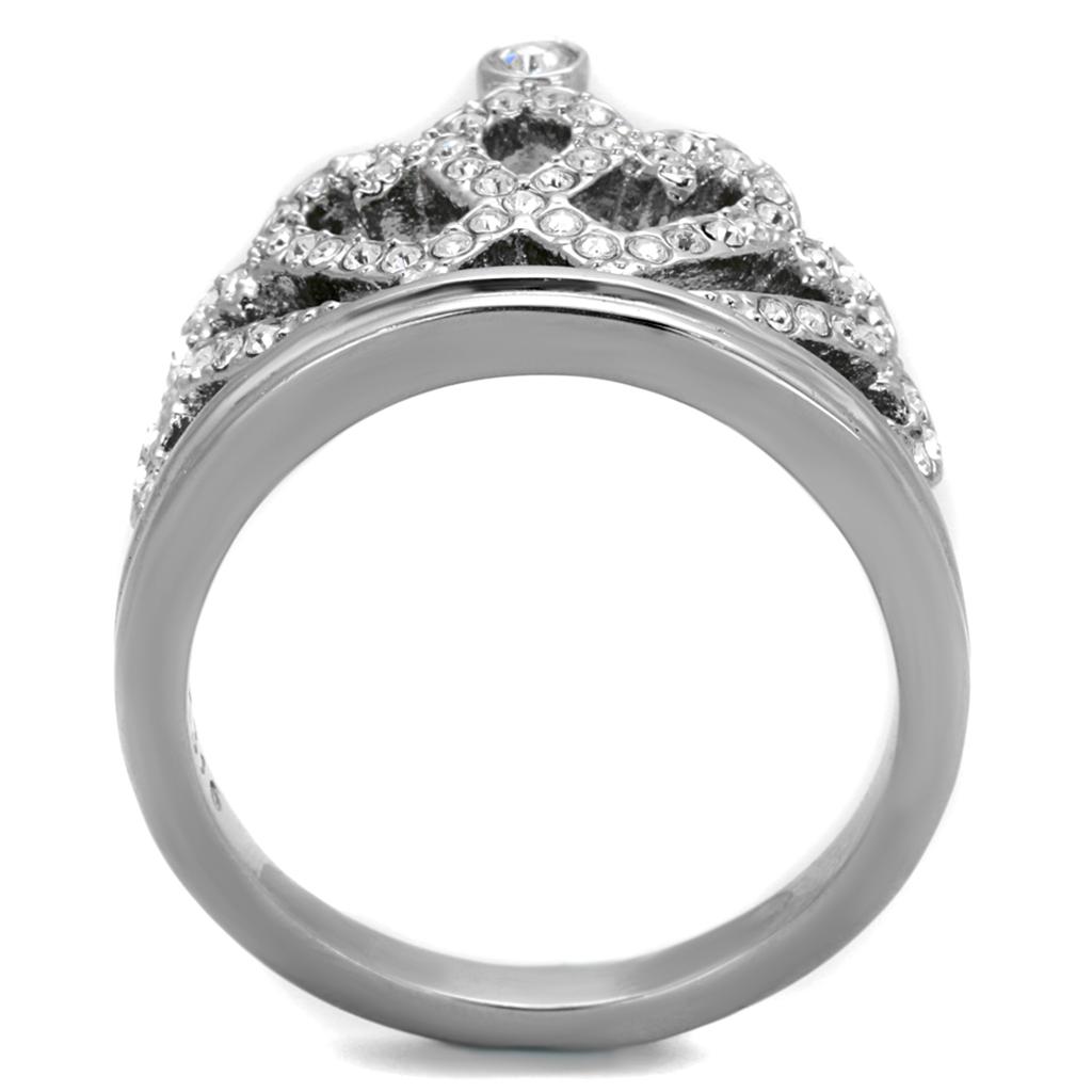 Women's silver ring with intricate design, affordable and vacation quality